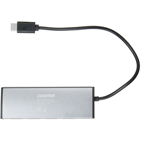 Разветвитель USB-C Digma HUB-4U2.0-UC-DS