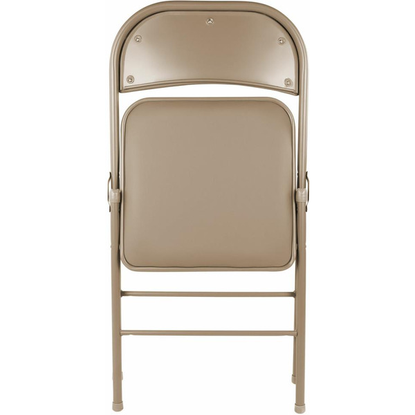 Стулья складные BRABIX Golf Plus CF-003 КОМФОРТ (КОМПЛЕКТ 4шт., бежевый каркас, кожзам бежевый) 533033