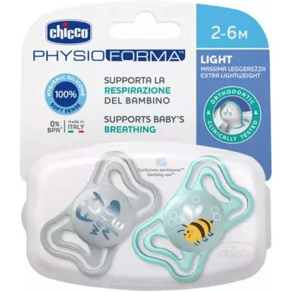 Набор пустышек Chicco PhysioForma Light Пчелка. Fly With Me 310000124