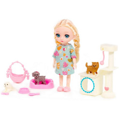 Кукла Полесье Маша в платье 03359