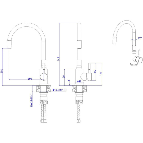 Смеситель AV Engineering AVLES4-DW7