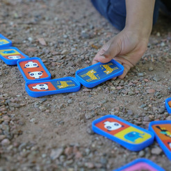 Настольная игра SES Creative Игра для улицы и дома Домино 02232