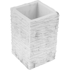 Стакан для зубных щеток Perfecto Linea Stonewave 35-130812 (белый)
