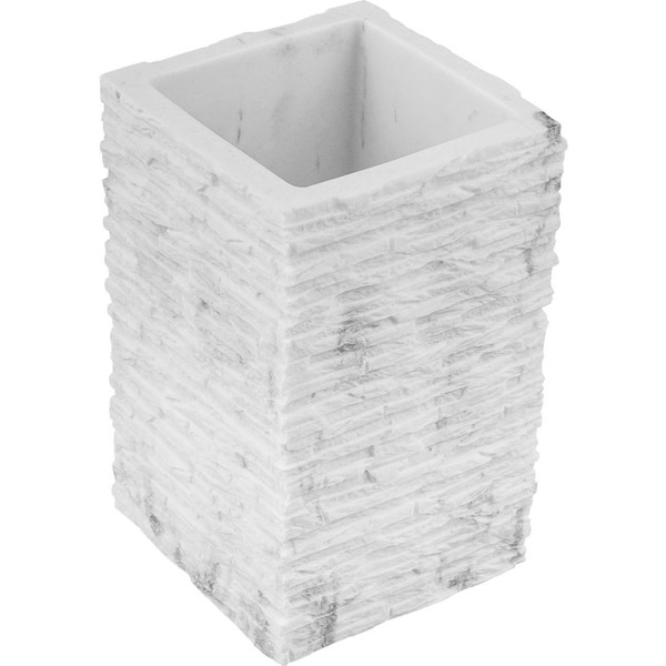 Стакан для зубных щеток Perfecto Linea Stonewave 35-130812 (белый)