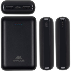Внешний аккумулятор RIVACASE VA2412 (10000 мАч) Black