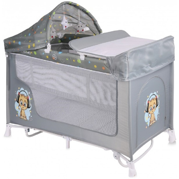 Манеж Lorelli San Remo Rocker Grey Cute Kitten