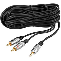 Кабель REXANT 3.5 мм - 2RCA 5м 17-4225