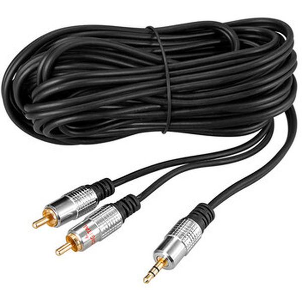 Кабель REXANT 3.5 мм - 2RCA 5м 17-4225