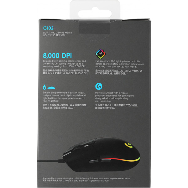Мышь Logitech G102 Lightsync (910-005808)