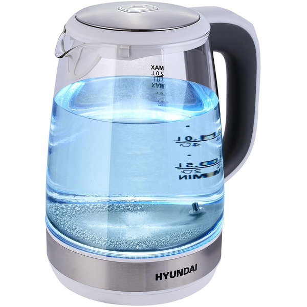 Электрический чайник Hyundai HYK-G8880 (серый/серебристый)