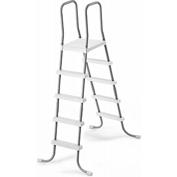 Лестница INTEX 28067 для бассейнов до 132 см, 4 ступеньки, с площадкой