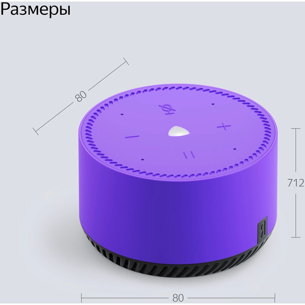 Умная колонка Яндекс.Станция Лайт (YNDX-00025P) ультрафиолет