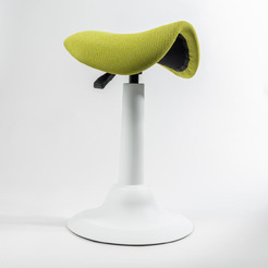 Стул для активного сидения Chair meister Saddle (пластик белый,ткань зеленая)