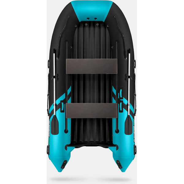 Надувная лодка Gladiator E420S (черно-бирюзовый)