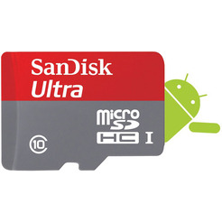 Карта памяти SanDisk microSDHC 64GB 10 CL Ultra SDSQUNB-064G-GN3MA (SDHC)