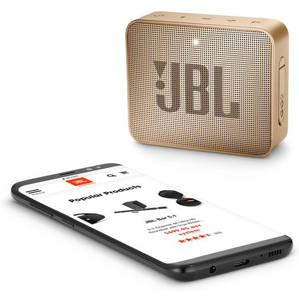 Беспроводная колонка JBL Go 2 (шампань)