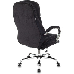 Кресло для руководителя Бюрократ T-9950SL Fabric ткань, черный, крестов. Хром