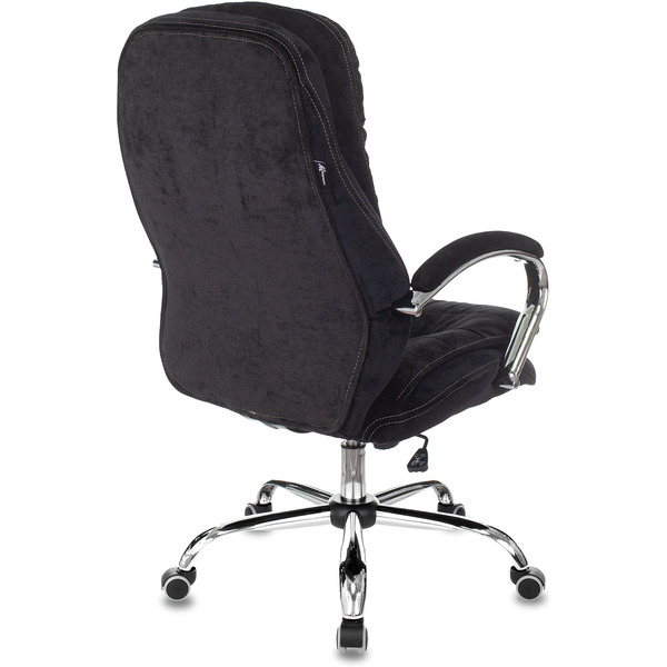 Кресло для руководителя Бюрократ T-9950SL Fabric ткань, черный, крестов. Хром