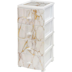 Комод Русспласт Декор Белый мрамор РП-451 БелМрамор