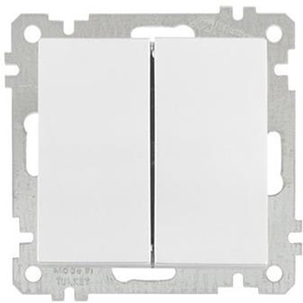 Выключатель Mutlusan 2100-402-0101 белый (21 серия)