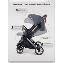 Детская коляска Rant Basic Vortex RA304 (black)