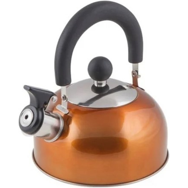 Чайник со свистком Perfecto Linea Holiday 52-112014 (оранжевый металлик)