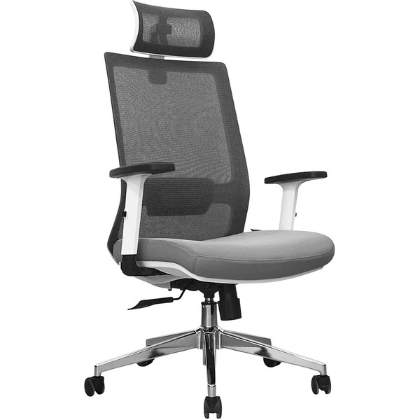 Кресло офисное SITUP MADRID A GREY chrome (сетка Grey /Grey)