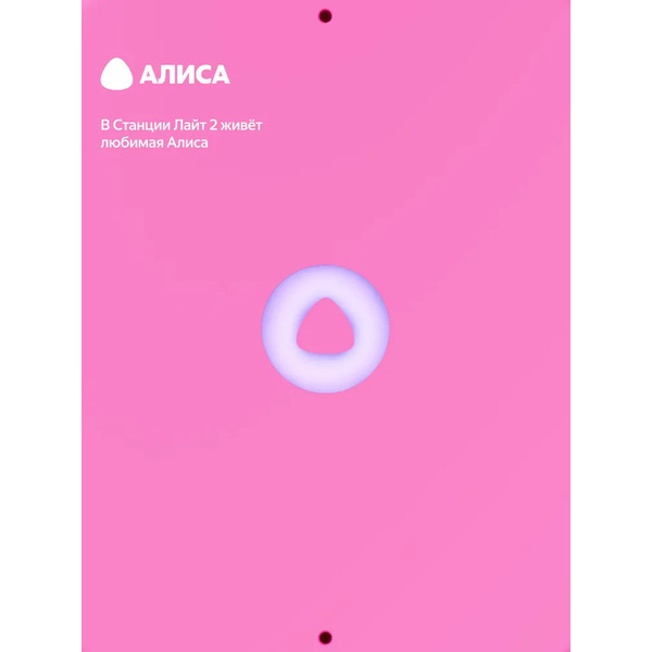 Умная колонка Новая Яндекс.Станция Лайт 2 (YNDX-00026PNK) розовый