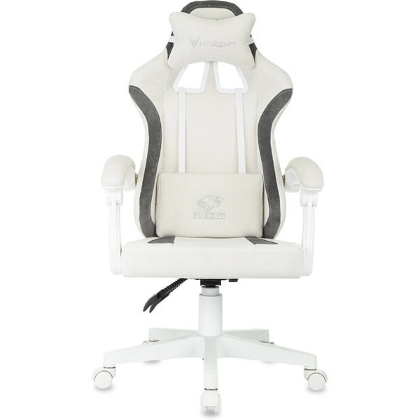Кресло игровое Knight Wolf WH (молочный/серый)