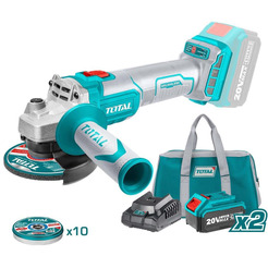 Угловая шлифмашина Total TAGLI2011582 (с 2-мя АКБ)