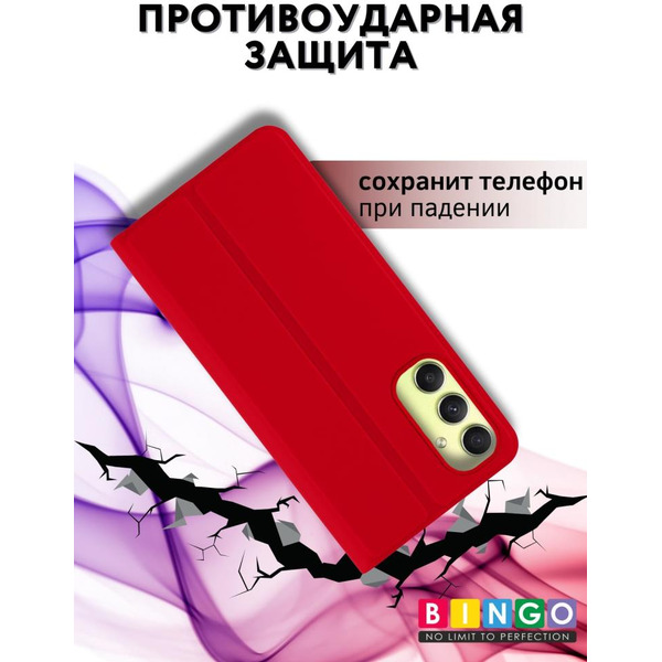 Чехол-книга BINGO Magnetic для SAMSUNG A16 красный
