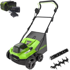 Скарификатор-аэратор Greenworks GD40SC38IIK4 2517607UB