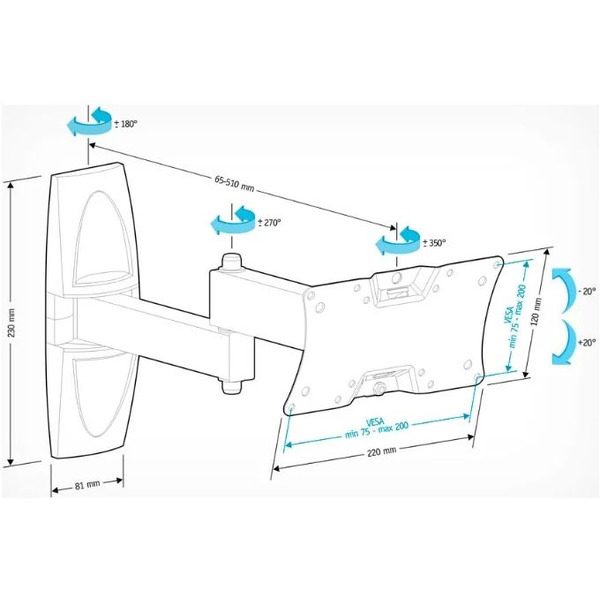 Кронштейн Holder LCDS-5064 (белый)
