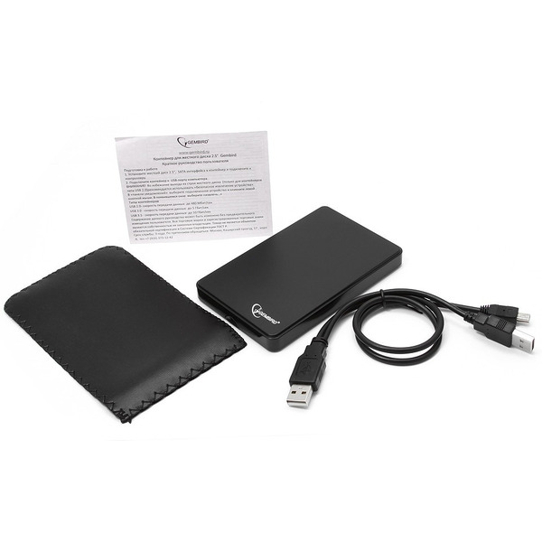 Внешний корпус Gembird EE2-U2S-40P (черный)