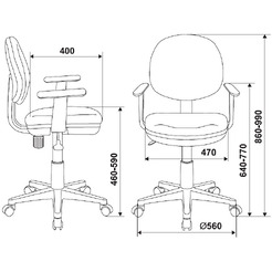 Компьютерное кресло Бюрократ CH-W356AXSN (мультиколор)