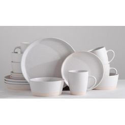 Тарелка столовая обеденная Sundays Home Nordic керамика TRVK26017 (27см, белый)