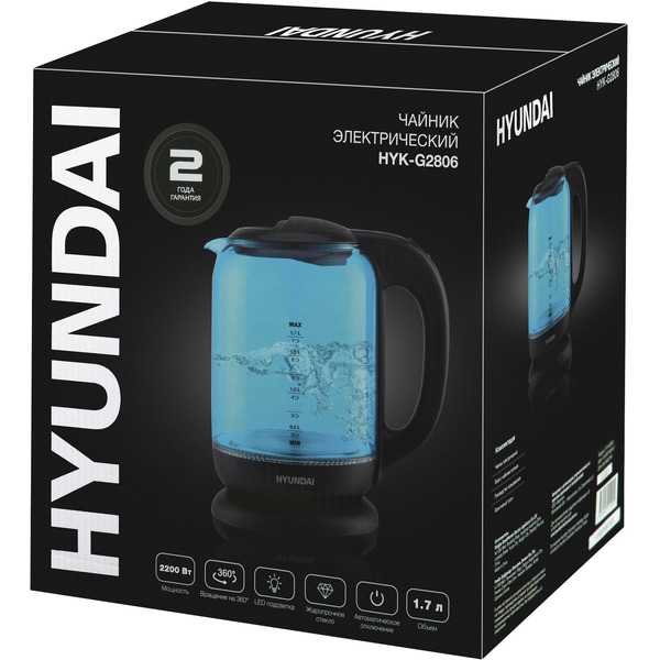 Электрочайник Hyundai HYK-G2806
