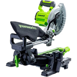 Торцовочная пила Greenworks GD24MS216 24V бесщеточная с протяжкой (1хАКБ 5Ач и ЗУ) 1501707UG