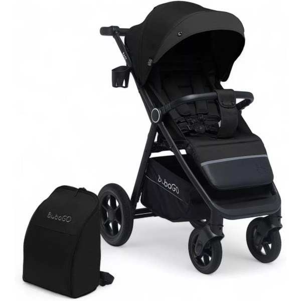 Коляска детская прогулочная BubaGo BASS BG 130-4 (черный)