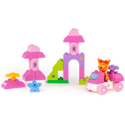 Конструктор Полесье Макси. Три кота. Карамелька на машинке 31277