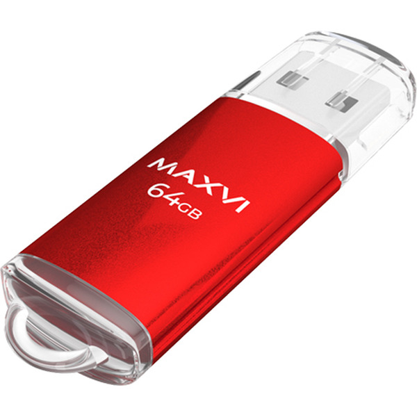 USB флеш-накопитель Maxvi MP 64GB 2.0 red