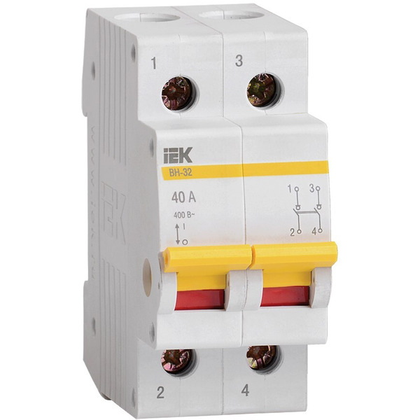 Выключатель нагрузки IEK ВН-32 2Р 40А MNV10-2-040
