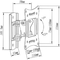 Кронштейн Metaldesign MD3303 черный