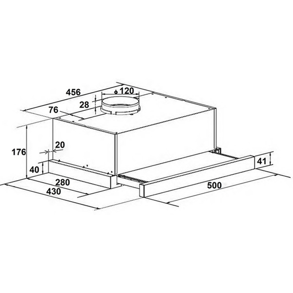 Вытяжка LEX Hubble G 500 (белый)