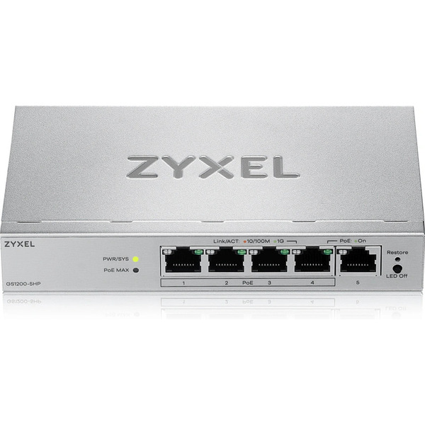 Коммутатор Zyxel GS1200-5HPV3-EU0101F