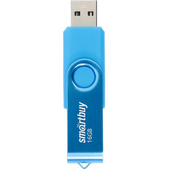 USB флэш-диск 2.0 Smartbuy 016GB Twist Blue (SB016GB2TWB)