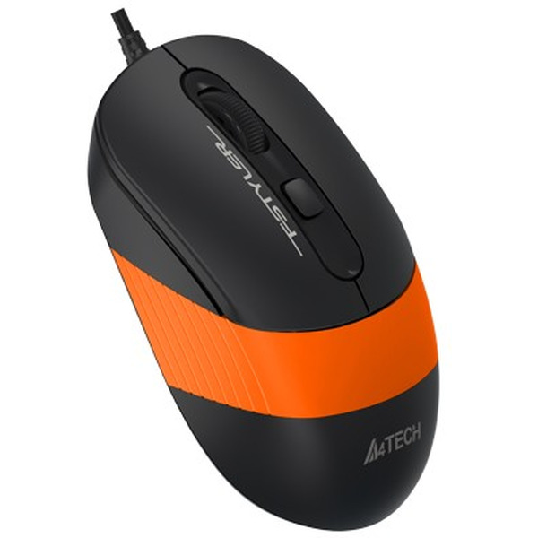Мышь A4Tech Fstyler FM10 (черный/оранжевый)