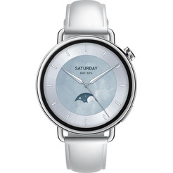 Смарт-часы Xiaomi Watch S4 41mm Leather Strap White (BHR07VUGL/M2502W1)