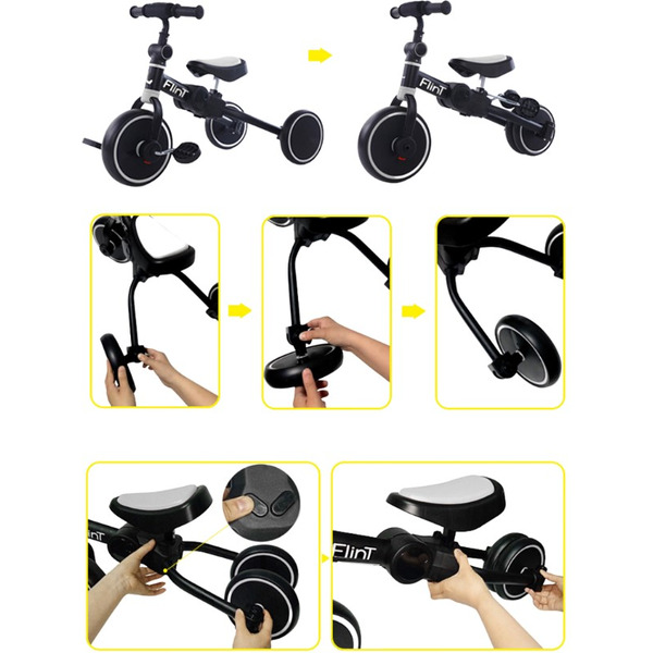 Беговел BubaGo Flint BG-F-109-2 Черно-белый