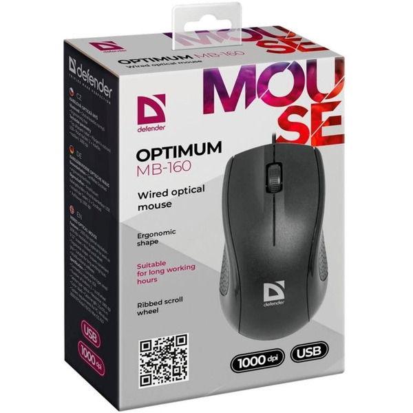 Проводная оптическая мышь Defender Optimum MB-160